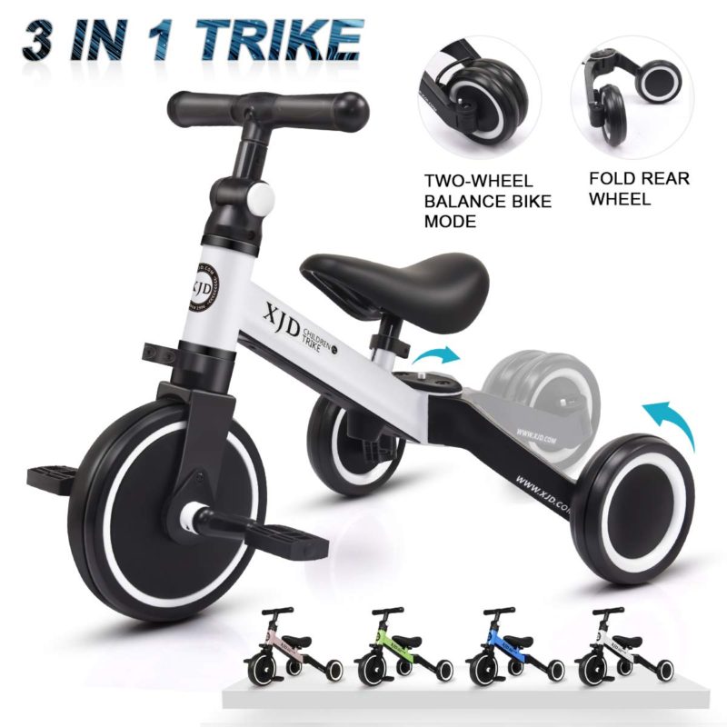 XJD 3 in 1 Kids Tricycles for 1-3 Years Old