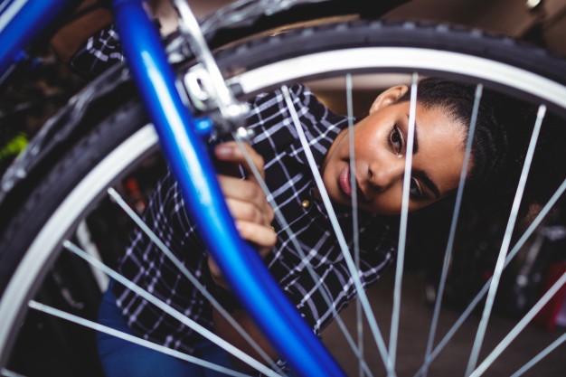 Adjust the tire inside your bike frame