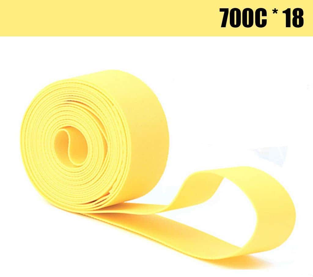 Firwood 1 Pair PVC Tire Tyre Liner Inner Tube Protector Rim Strips for Mountain Bike Bicycle Fixed Gear Bike MTB-Yellow