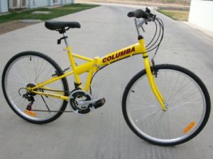 Columba 26 inch Folding Bike Yellow Color