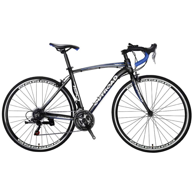 Max4out Road Bike for Men and Women, Featuring 21 and 14 Speed Drivetrain, 700C Wheel Suspension Fork Rear Suspension Bicycles