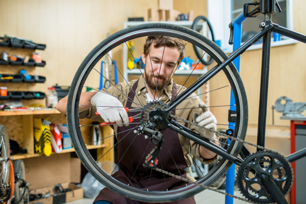 Tightening a Bike Chain at a Multi-Gear Bike
