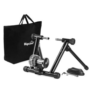 Alpcour Fluid Bike Trainer Stand, Portable Stainless Steel Indoor Trainer
