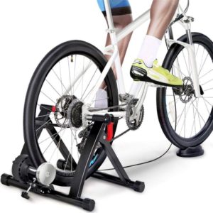 Yaheetech Magnetic Bike Trainer Stand with 6 Speed Level Wire Control Adjuster