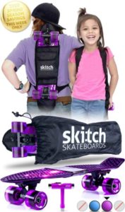 SKITCH Complete Skateboard Gift Set for All Ages with 22 Inch Mini Cruiser Board 