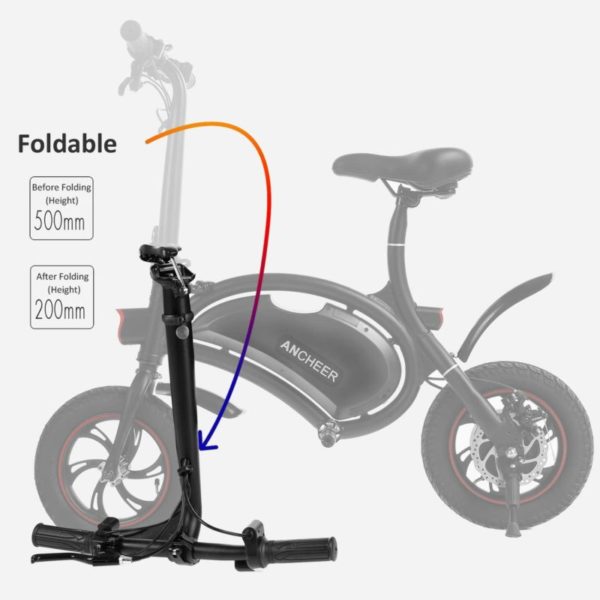 ANCHEER 2019 Folding Electric Bicycle,-foldable