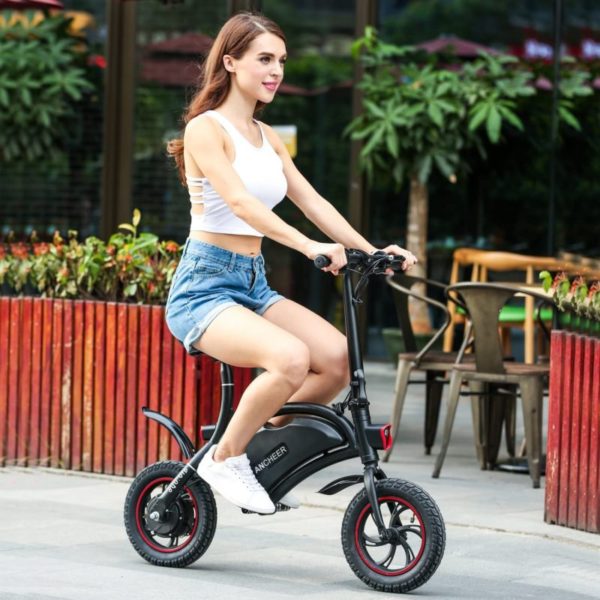 ANCHEER 2019 Folding Electric Bicycle,-riding
