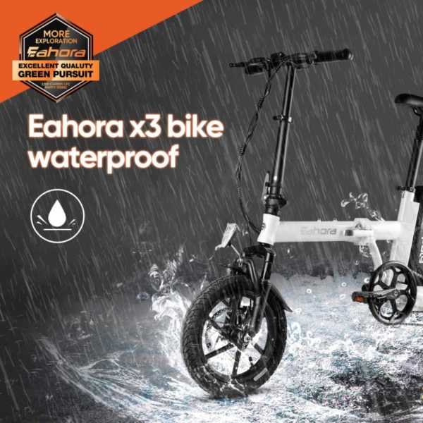 Eahora X3 350W Folding Electric Bike-Waterproff
