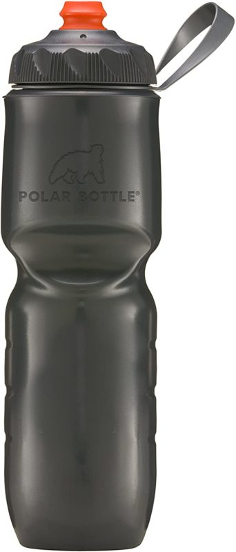 Polar Bottle IB24SOCHA Charcoal Insulated Water Bottle-24oz. Color Series, 24 Oz