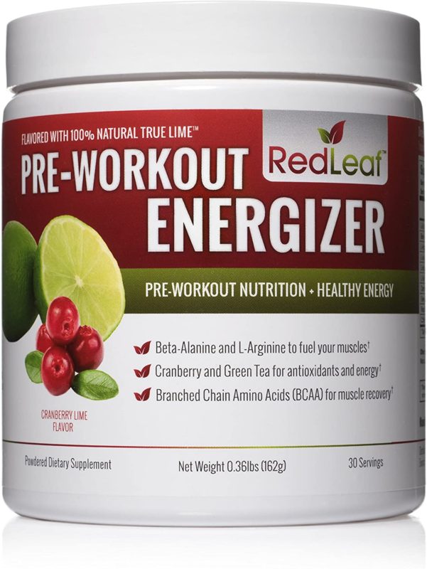 Red Leaf Pre-Workout Energizer Powder, Pre Workout