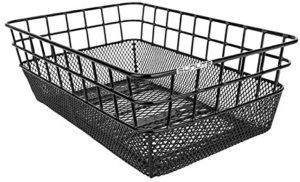 Sunlite Rack Top Wire or Mesh Basket, 10.25 x 15 x 5-inches, Black