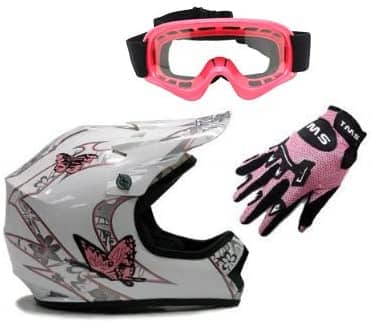 TMS Youth Kids White Pink Butterfly