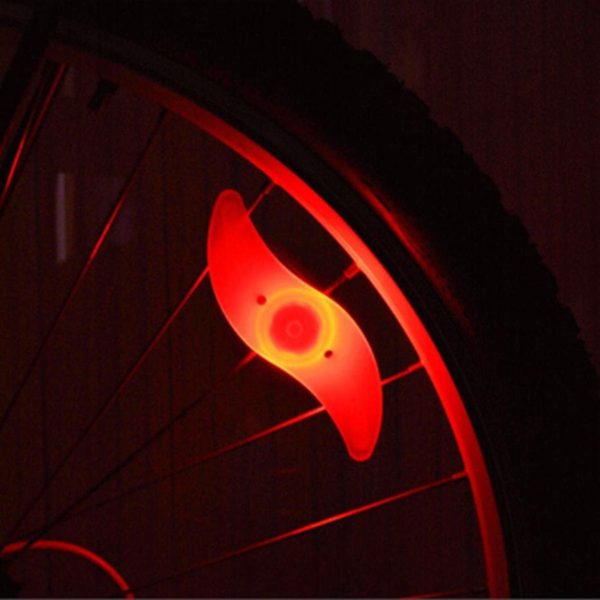 Ladiy Wekold Bicycle Bike Cycling Wheel Spoke Tire Tyre Lamp-red