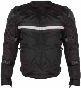 Men's Black Tri-Tex Motorcycle Jacket