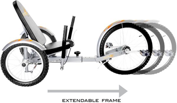 Mobo Triton Pro Adult Tricycle for Men & Women-extendable frame