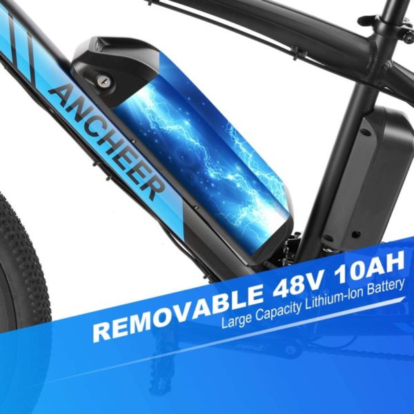 ANCHEER 350500W Electric Bike -battery