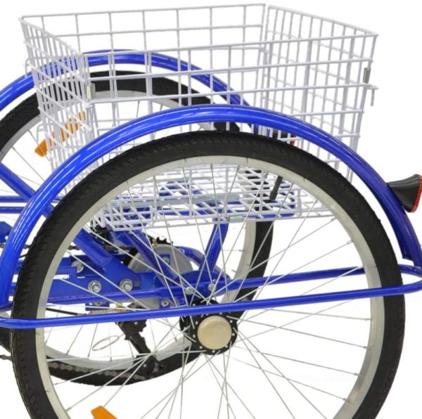 Barbella 26 Inch 3 Wheel Adult Tricycle Bike Cycling-basket