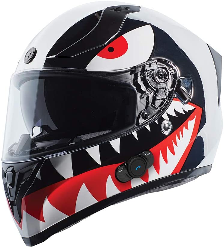 TORC T15B Bluetooth Integrated Full Face Motorcycle Helmet