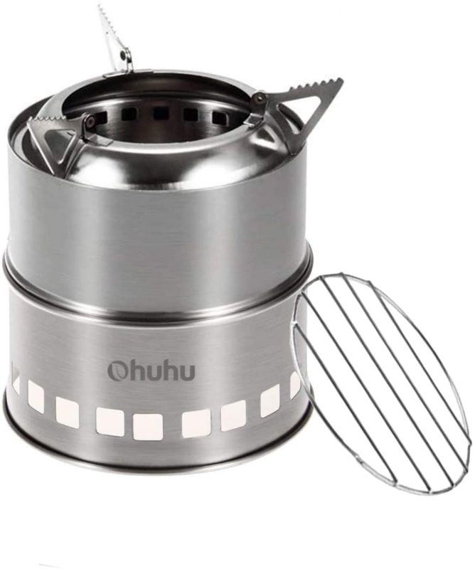 Camping Stove Ohuhu Stainless Steel Backpacking Stove