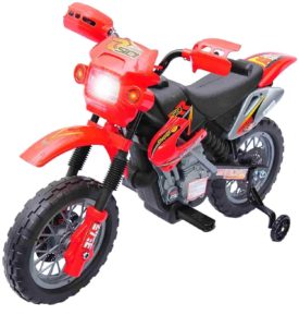 Motorcycle Dirt Bike Toy with Training Wheels
