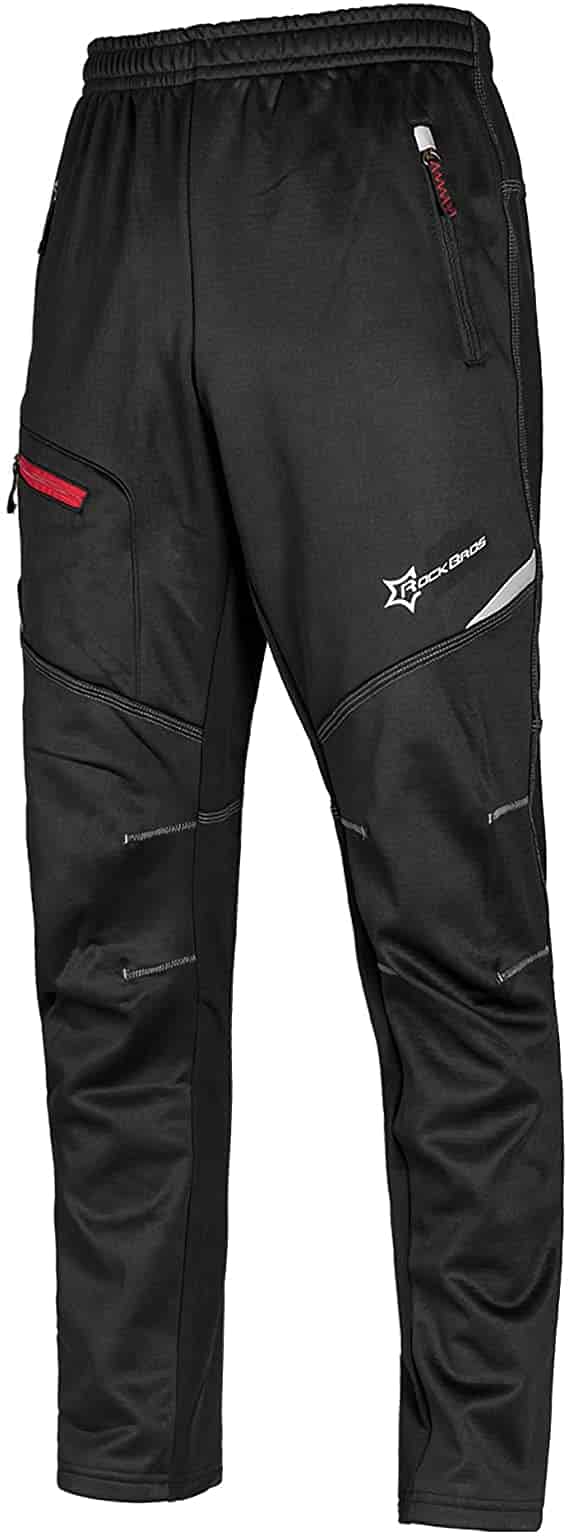 Men Winter Athletic Bike Pants Cold Weather for Running Hiking