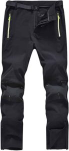Men's Waterproof Snow Ski Pants Fleece Lined Ripstop