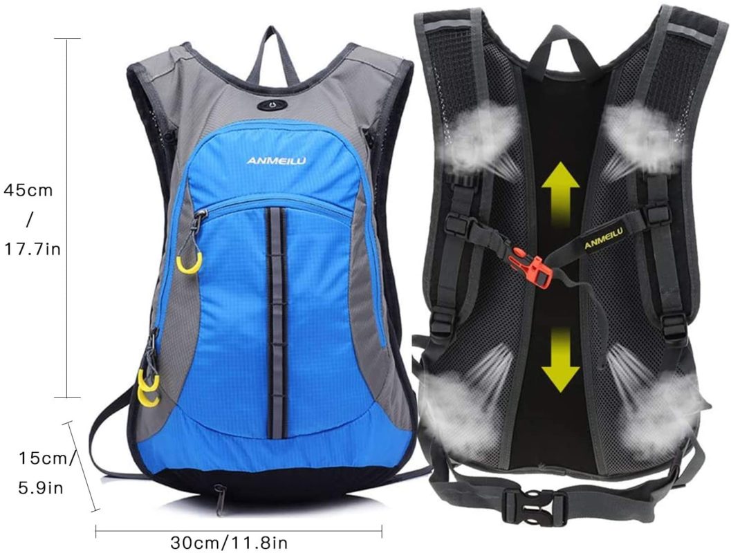 Air channels for breathability Best Biking backpack