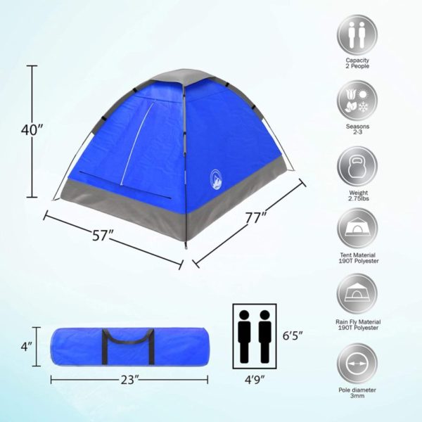 2 Person Tent size