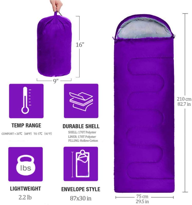 Best Sleeping Bag for Camping  Weight and Packability