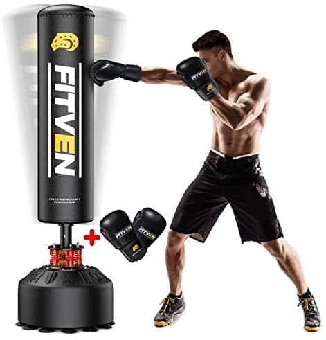 FITVEN Free-Standing Punching Bag For Home & Office