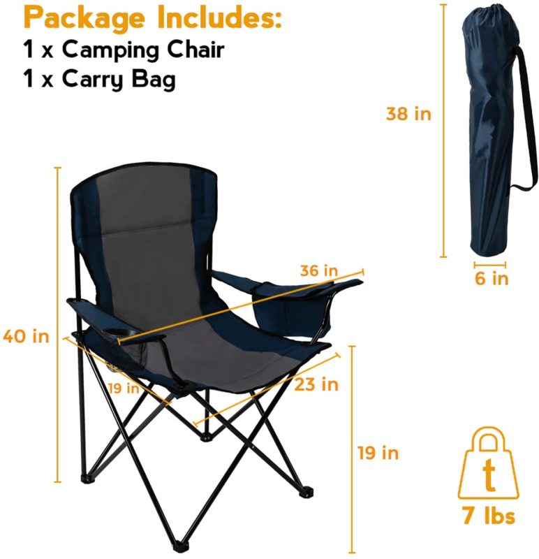 Most Comfortable camping chair DurabilityWeight Capacity