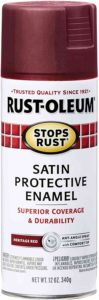 Rust-Oleum Stops Rust Spray Paint, Satin Heritage Red