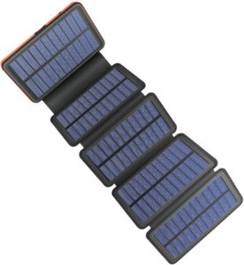 Solar Charger 25000mAh, 5 Solar Panel