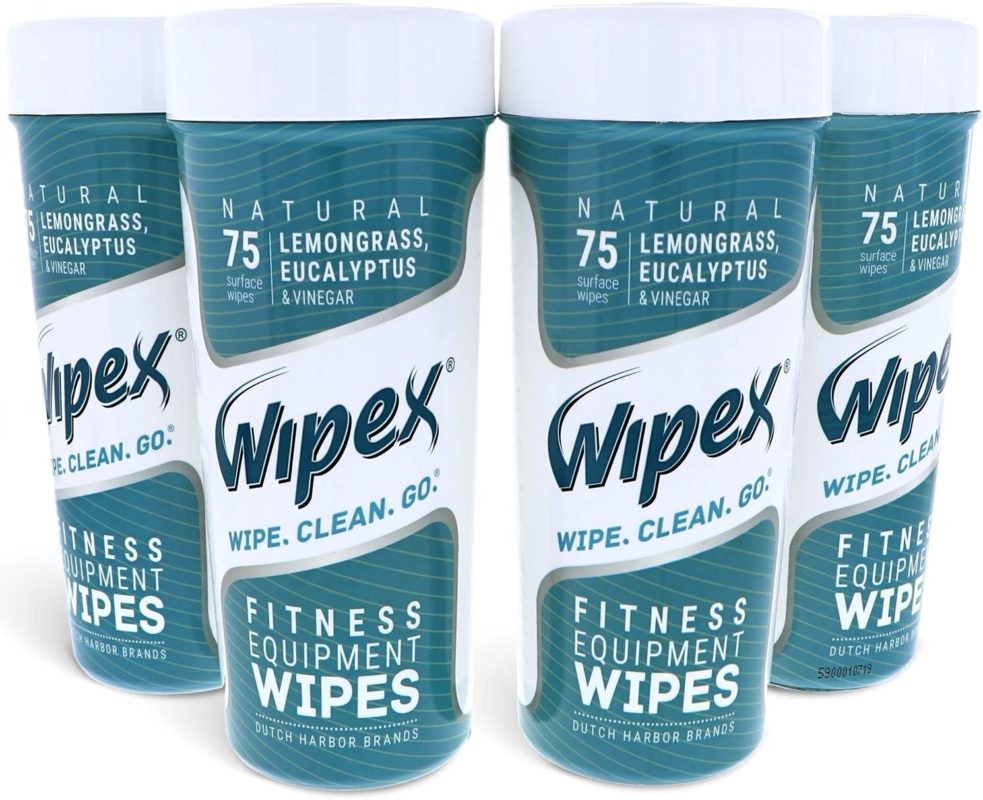 Wipex Natural Wipes for Fitness in Yoga, Peloton Cycles and Home
