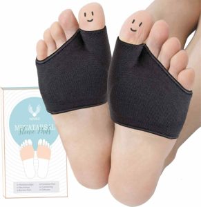Metatarsal Sleeve Pads Half-Toe Bunion with Sole Forefoot Gel Pads