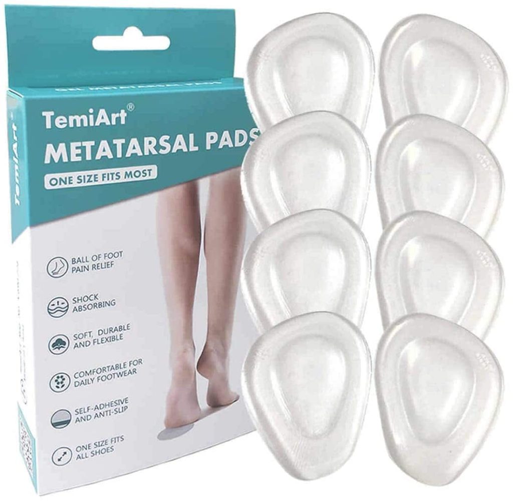 Temiart Ball of Foot Cushions Metatarsal Pads for Women Men